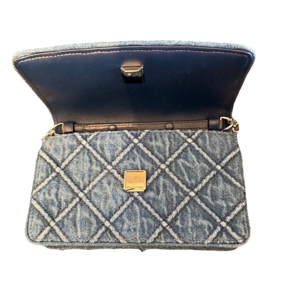 Tory Burch Fleming Denim Crossbody Bag - Picture 8 of 10
